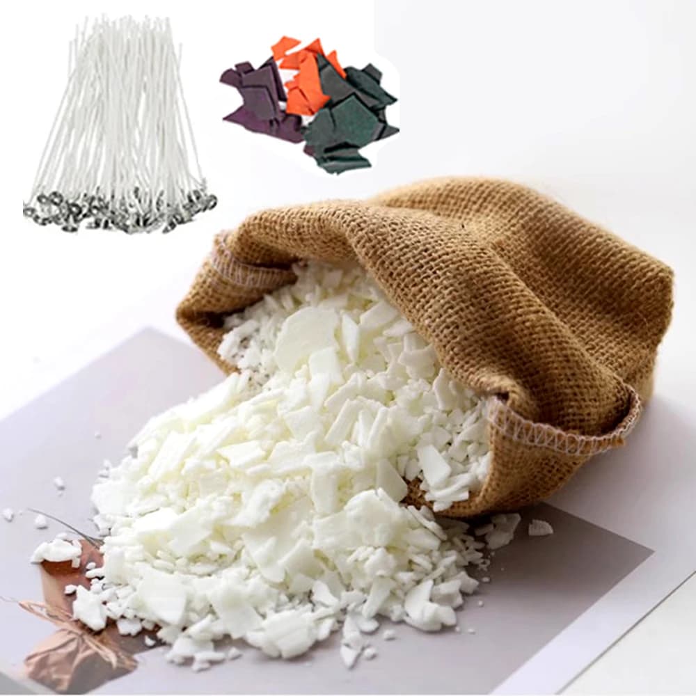 200g/1kg Pure Soy Cera Fiocchi Material Pre-Soy Cera-Core Pigments Aromatherapy Pure Paraffin Cera FAI FROM TE Candles Handmade Handmade