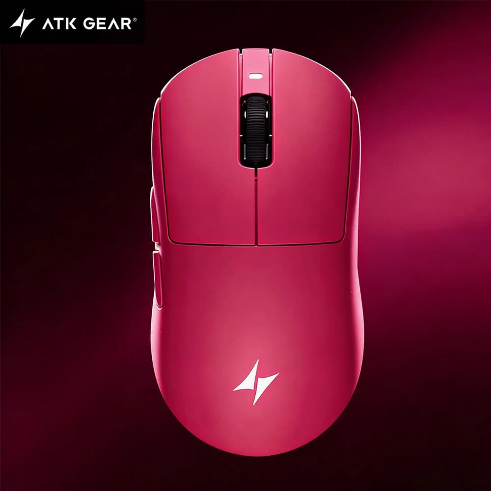 ATK GEAR A9 Ultimate Mouse da gioco wireless PAW3950Ultra Sensore Tri-Mode 8K 53g Leggero E-Sport PC Accessorio personalizzato