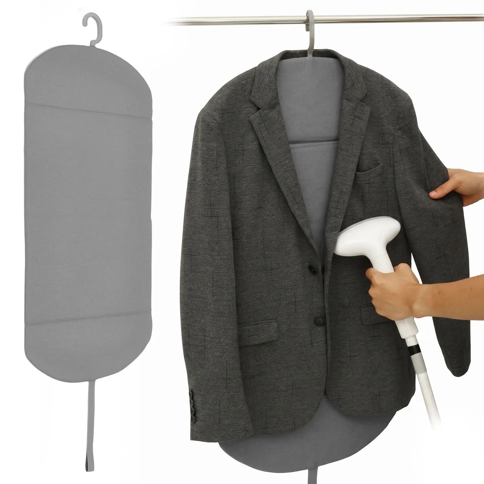 Foldable Steam Board Clothes Steaming Mat with Hanging Hook Portable Travel High Pressure Steaming Pad Ironing Board for Home