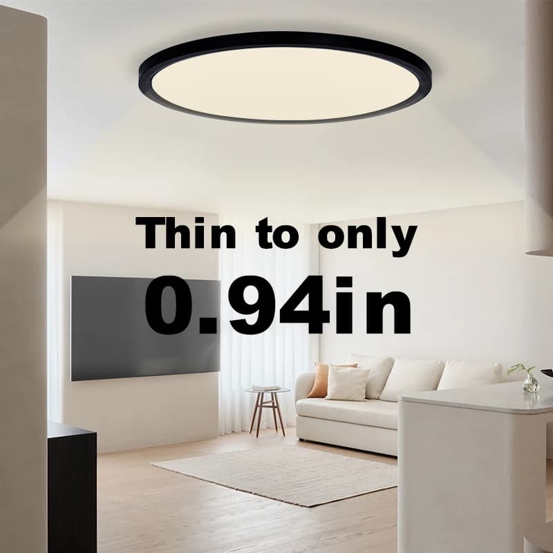 Luci a LED Ultrasottili da 0,9 Pollici per Soffitto, Lampade Intelligenti con Controllo Remoto APP, Illuminazione Dimmerabile per Interni, per Soggiorno ​ Camera da letto