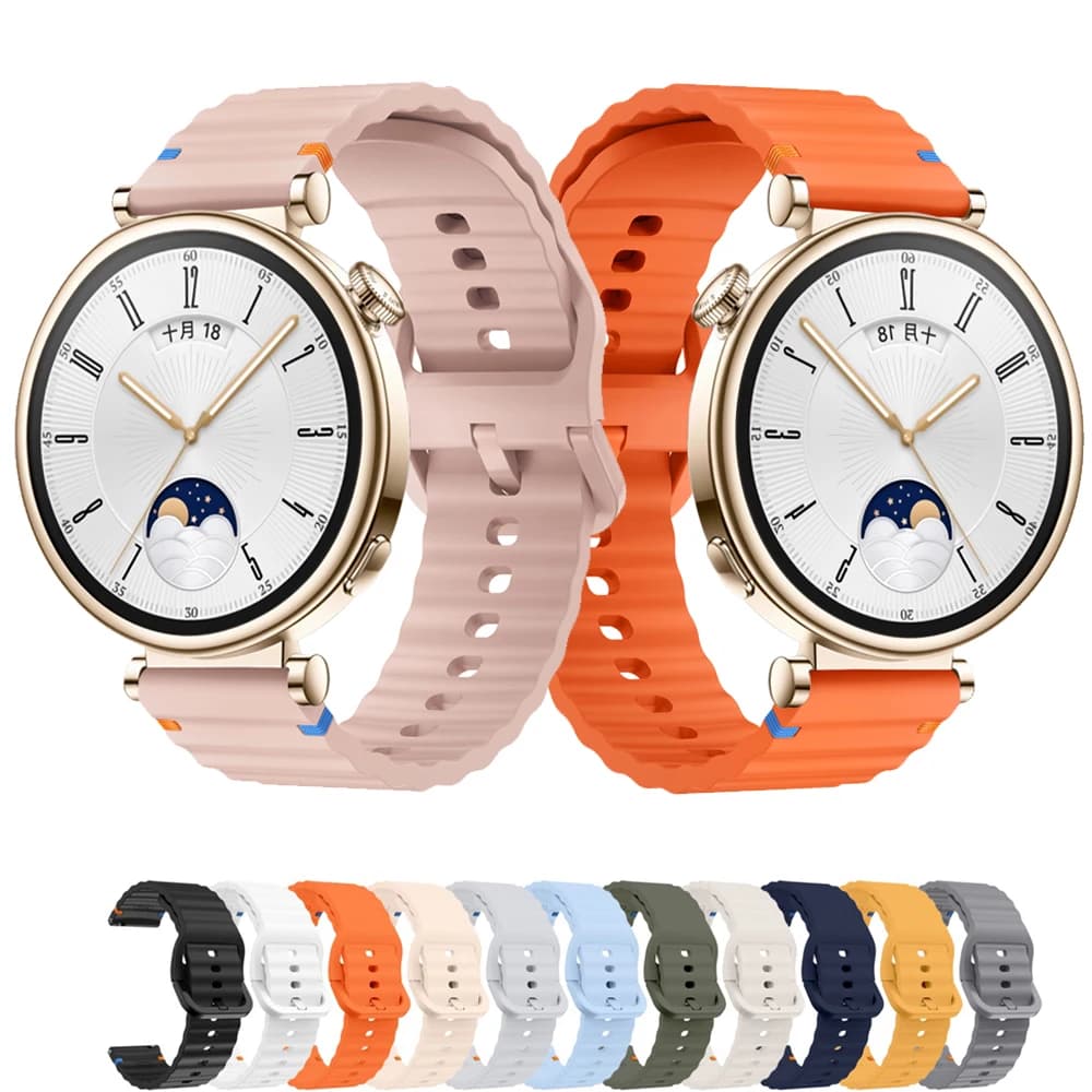 Cinturini per orologi 18mm/22mm per Huawei watch GT 6 5 41mm 46mm Bracciale sportivo in silicone correa HUAWEI watch 4/GT 5 Pro/3 Pro 46mm band