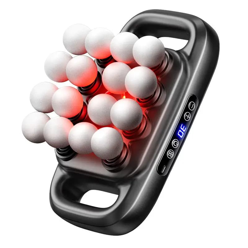 Massage Gun Rechargeable to Sixteen Heads of High Power for the Body - Multi Head Massager to 16 Heads - Transfrontal Gift to the enlarged