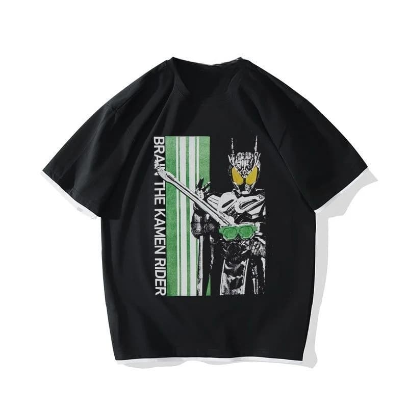 Kamen Rider Ex-aid 2025 T-shirt estiva da uomo in cotone nero con stampa anime e testo giapponese Nuove tendenze Pop Art Design
