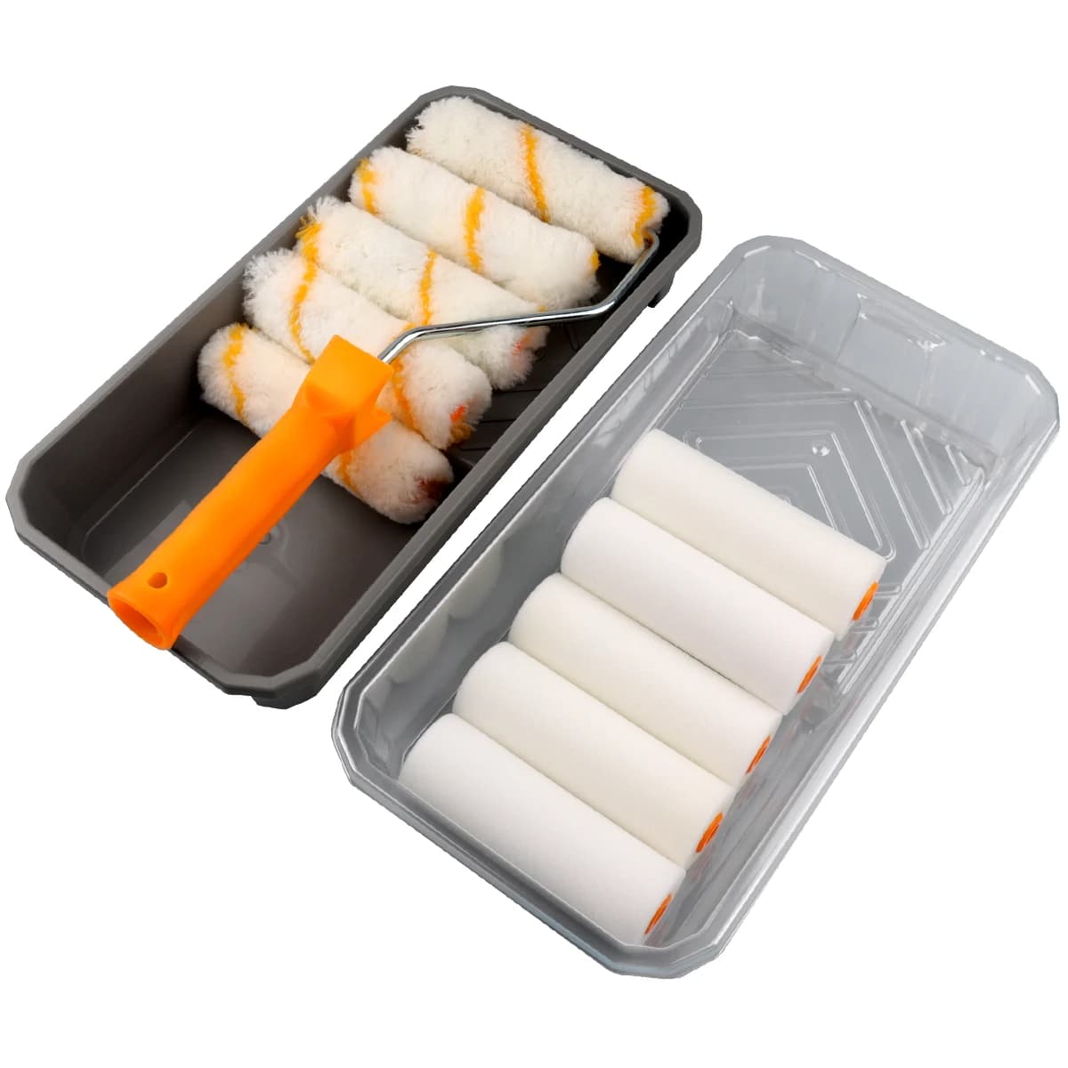 13 pcs small paint roller set, 4 inch paint roller set, acrylic paint roller and high density foam for wall painting