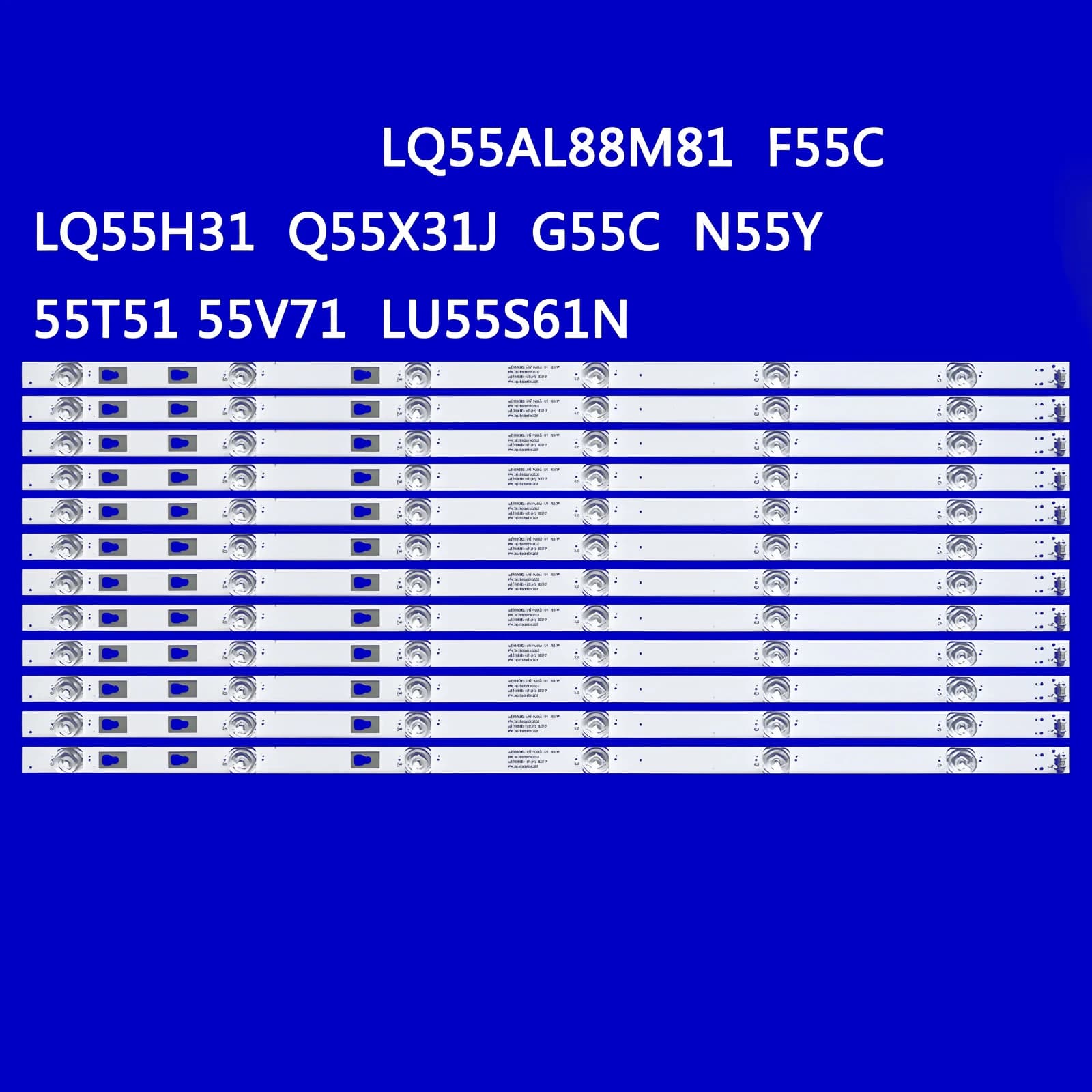 Striscia di retroilluminazione TV LED per LE55Q6500U LQ55H31 Q55X31J LQ55AL88M81 G55C F55C LQ55AL88M81 N55Y LED55D6-01(A) 30355006201