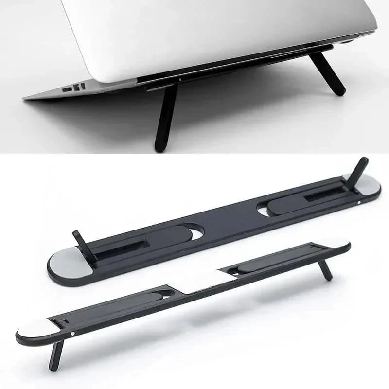 Foldable Laptop Stand Holder for Macbook Samsung Invisible Notebook Holder Bracket Cooling Stand Universal Adhesive Laptop Stand