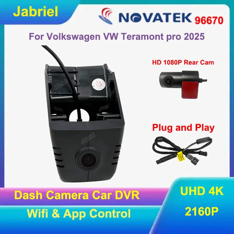 UHD 4K Car DVR WIFI 24H Dash Camera Video Recorder For VW Volkswagen Teramont pro 2025 Dedicated Driving Recorder Plug and Play
