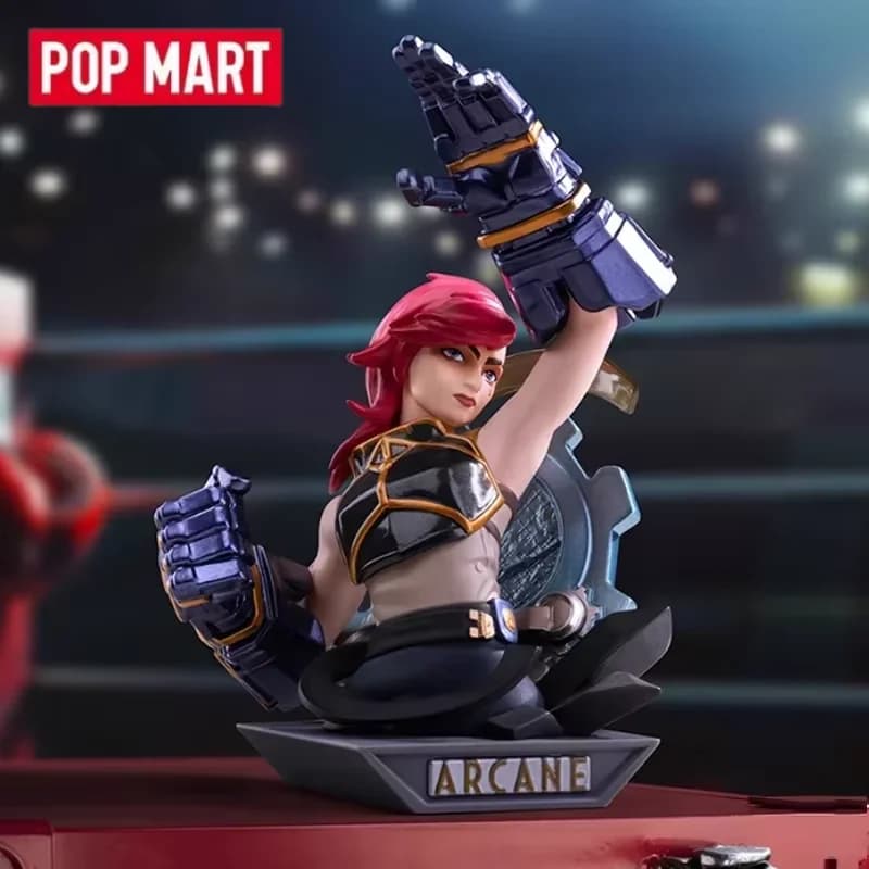 POP MART LEAGUE OF LEGENDS Serie ARCANE Scatola cieca autentica Scatola misteriosa Guess Bag Giocattoli Bambola Cute Anime Figure Desktop