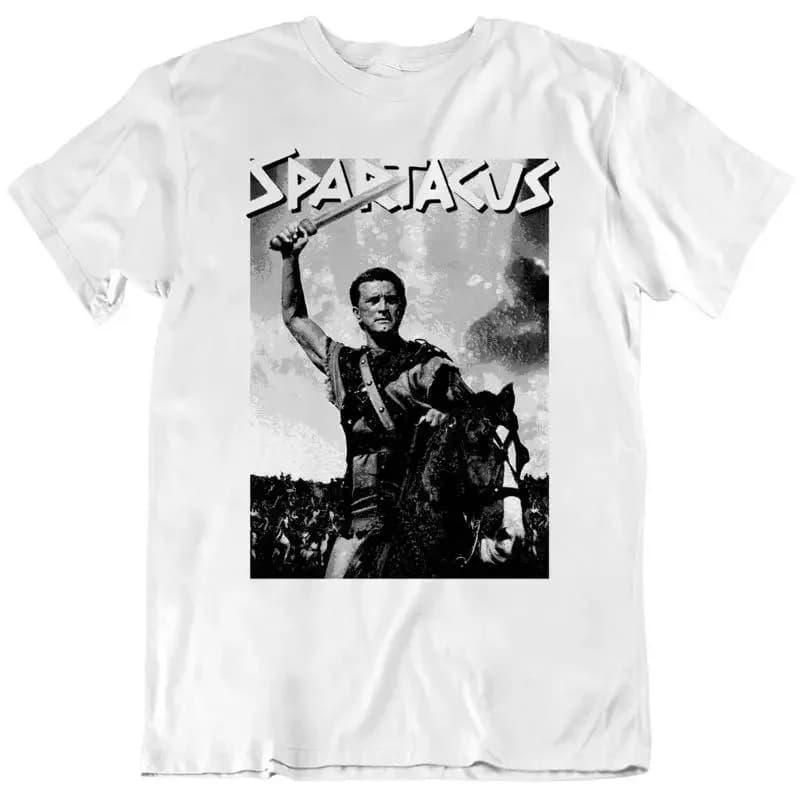 Maglietta per appassionati di film vintage di Spartacus Kirk Douglas