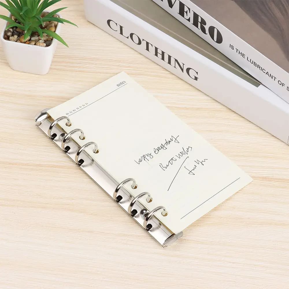 Office Supplies Colorful Notepad Refillable Accessory DIY Notebook Binding Hoops Ring Binder Binder Clip Loose-leaf File Folder