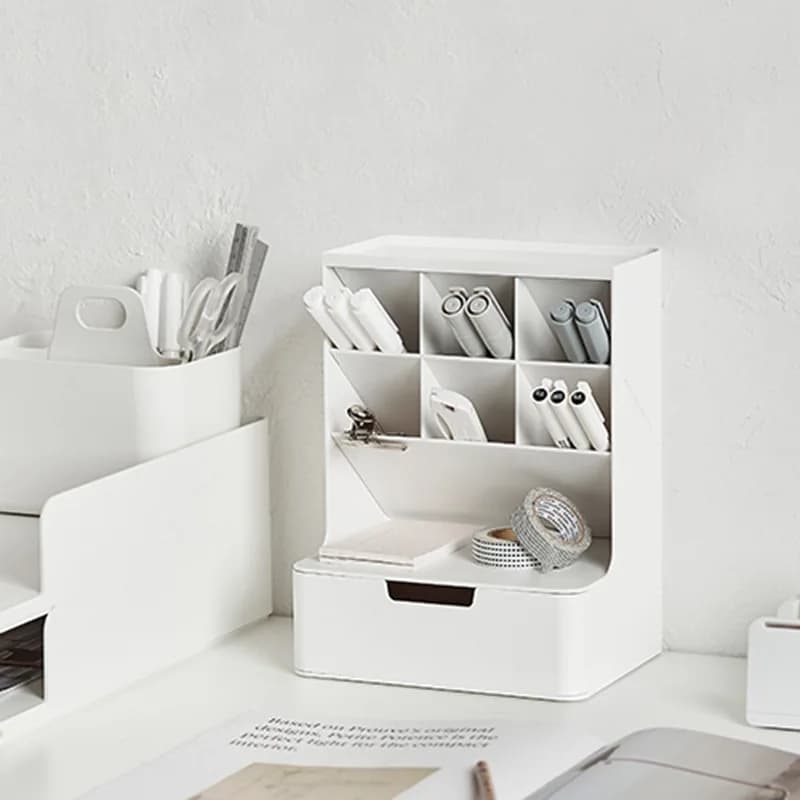 Large Capaci Der Sle Storage Box Office Stationery Supplies Organizer Cosmetic Arrangement Pen Holder by Zhenghui