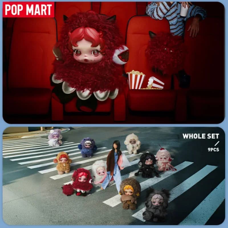 POP MART SKULLPANDA Mi hai trovato! Serie Ciondolo per bambola di peluche Scatola misteriosa autentica Scatola cieca Guess Bag Giocattoli Ornamenti per il desktop delle bambole