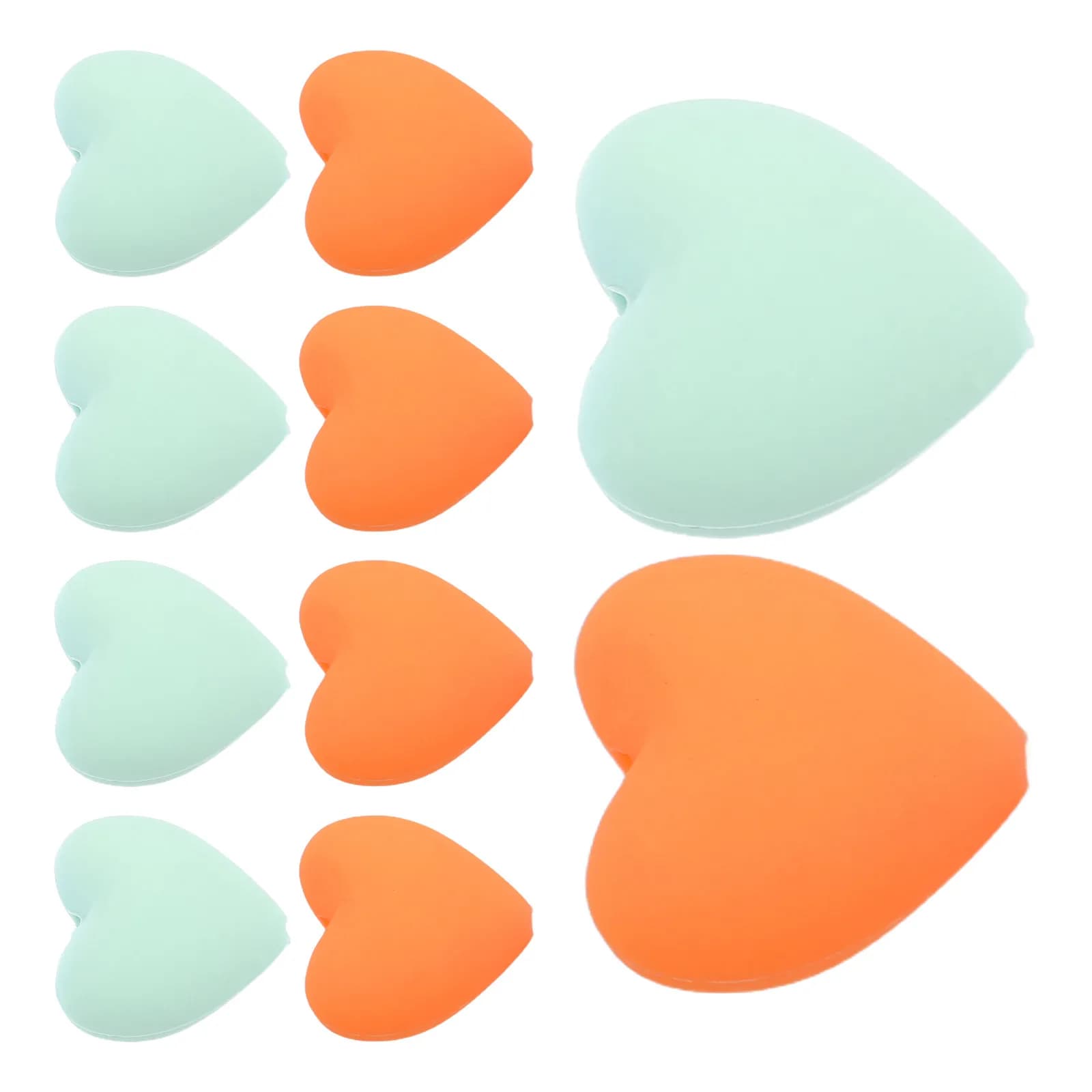 12 Pezzi Tappi in Silicone a Forma di Cuore per Ferri da Maglia, Piccoli Cappucci per Cucito a Mano, Lavori a Maglia, Copripunta per Ferri da Maglia per Maglioni e Sciarpe