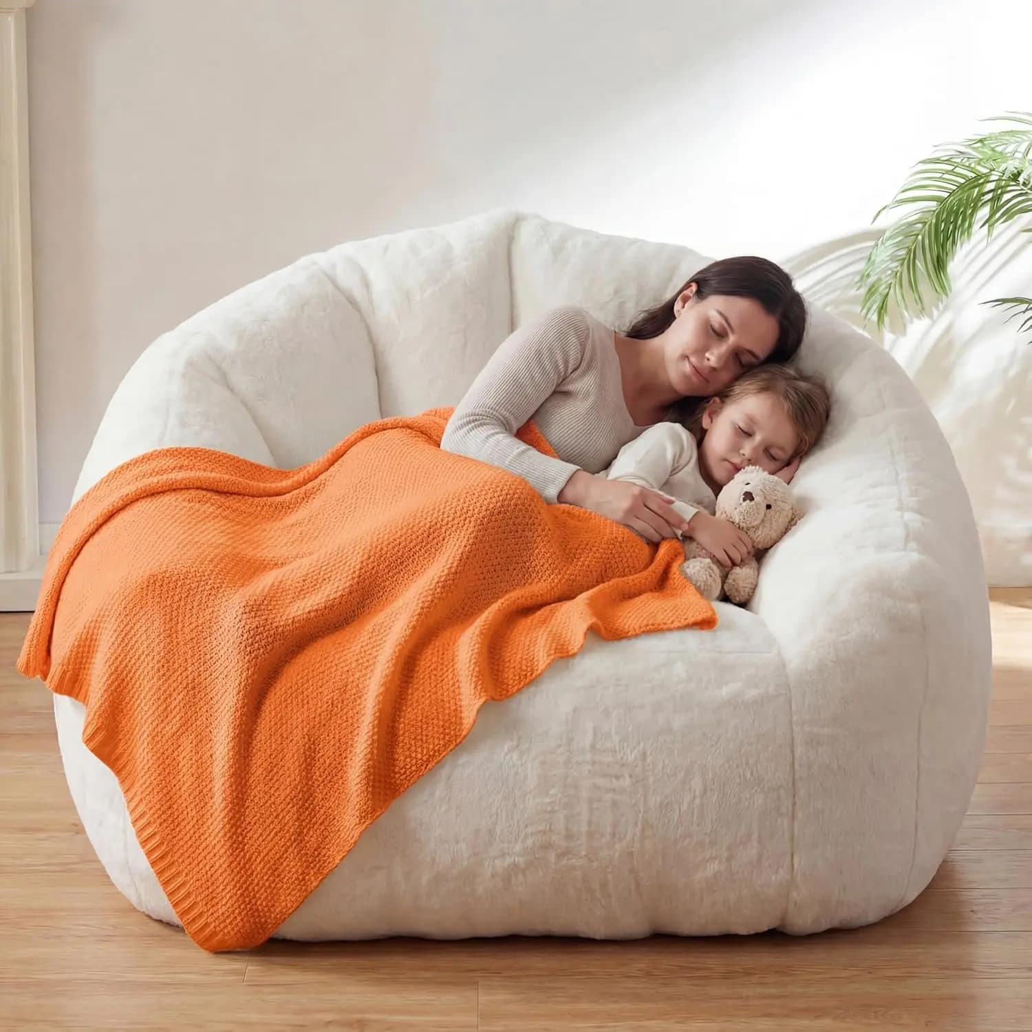 Poltrona Sacco Gigante Oversize per Adulti, Divano da Terra Ultra Morbido con Braccioli, Comoda Seduta per Gaming e Relax