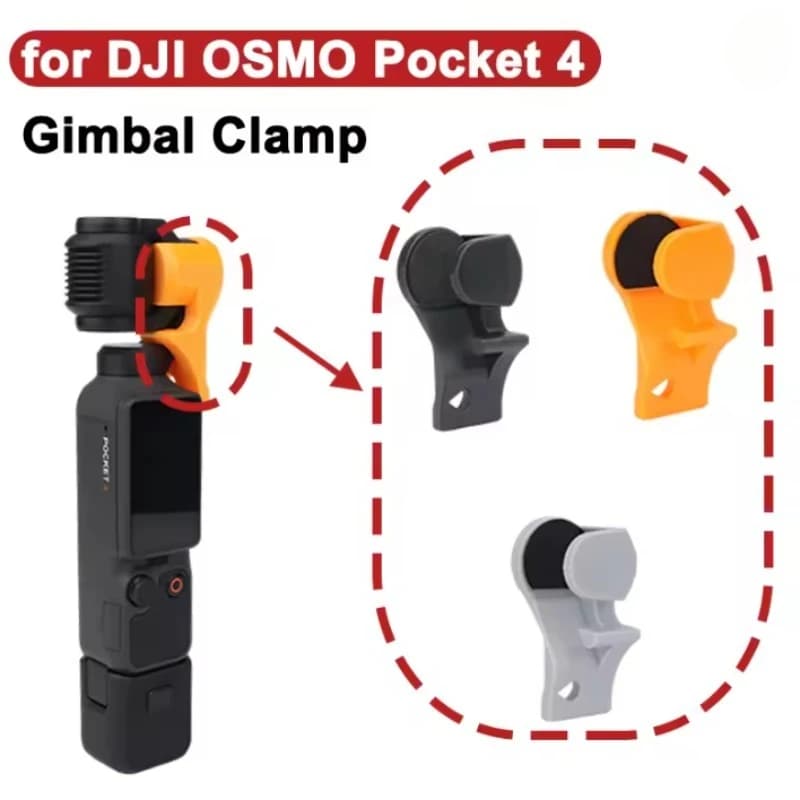 For DJI OSMO Pocket 4 Handheld Camera Gimbal Clip Gimbal Stabilizer Fixture Bracket Action Camera Accessories