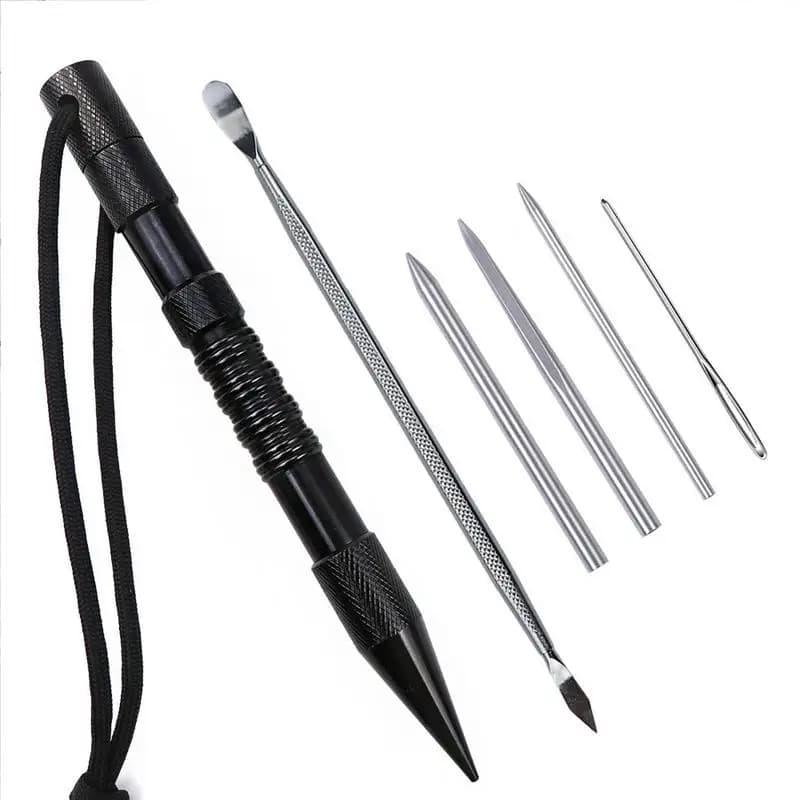 6/12 pezzi ombrello corda per maglieria Set di aghi Marlin Nail Paracord ago Marlin Spikes con aghi per allacciatura Fids