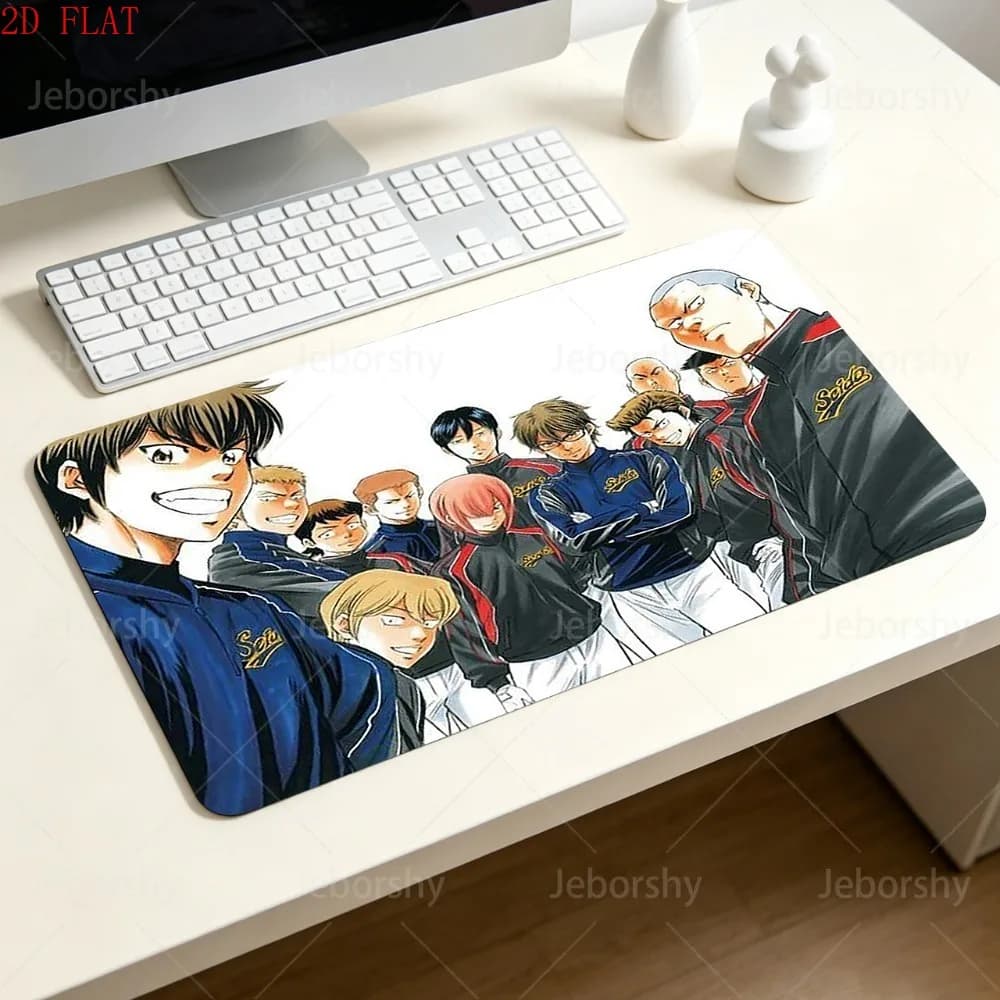 Baseball Team Anime Mouse Pad Non-slip Rubber Base Gaming Office Desk Mat