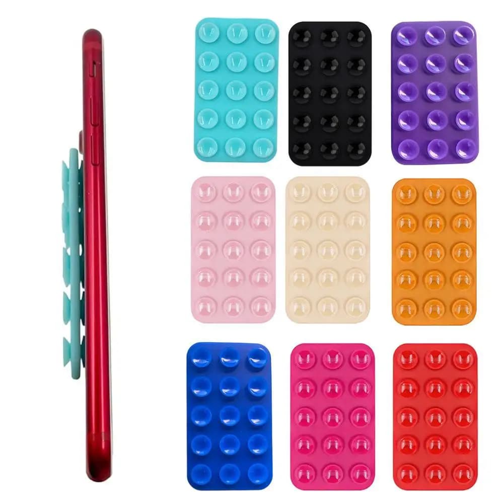 Accessorio per telefono adesivo in silicone con supporto per custodia per telefono a doppia faccia per iPhone e Android giocattolo Fidget a mani libere