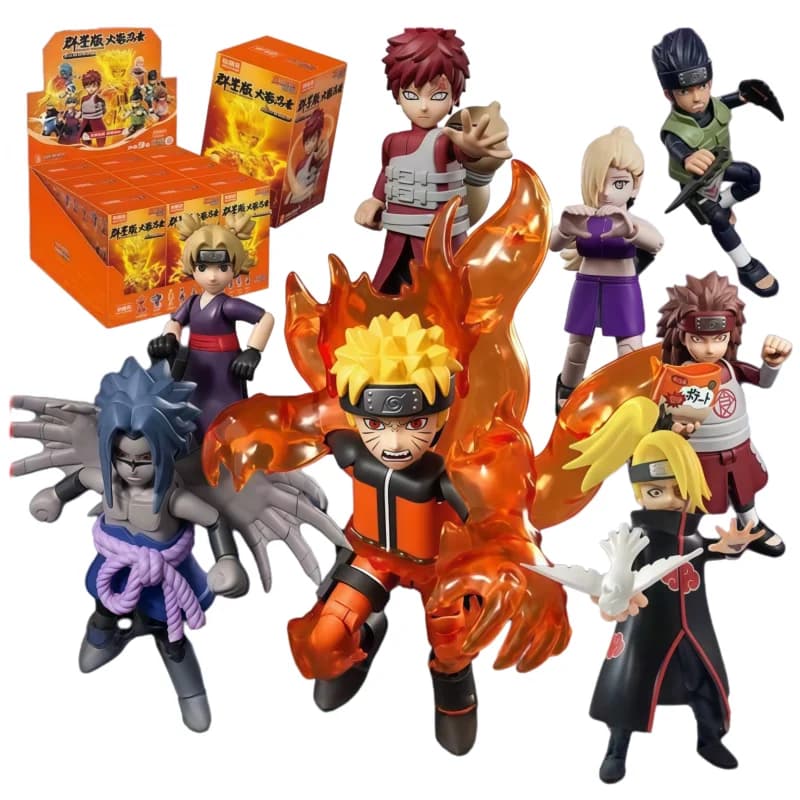 BLOKEES Naruto Building Blocks Star Version 3 Series Uzumaki Naruto Sasuke Anime Action Figure Modello da Assemblare Giocattoli Regalo per Bambini