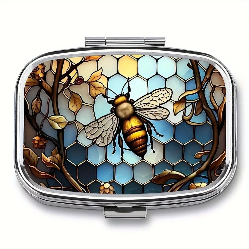 Travel cases Metal jewellery organizers for adorable colored medicines Containers for home Iron cabinet Small container for pills