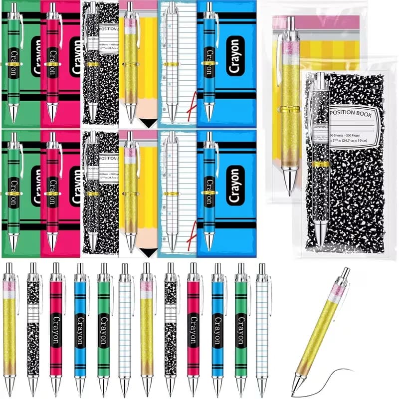 6/12 Sets Graduation Gift Stationery Set Includes Ballpoint Pens Bookmarks Cable Ties And Gift Bags Back-to-school Teacher Gifts