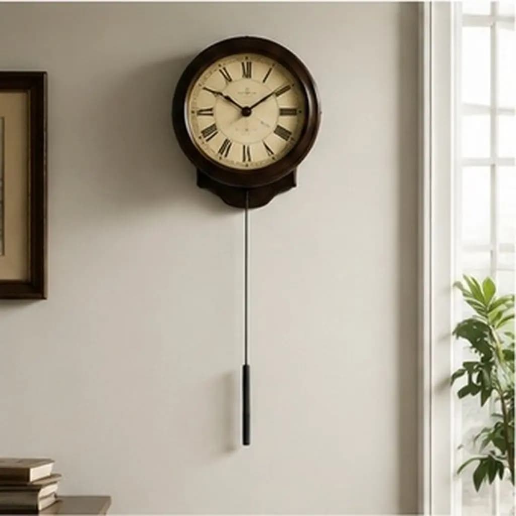 Wall Clock Pendulum Replacement 14.5 Inch Metal Cylinder Pendulum DIY Quartz Grandfather Clock Accessories Repair Supplies