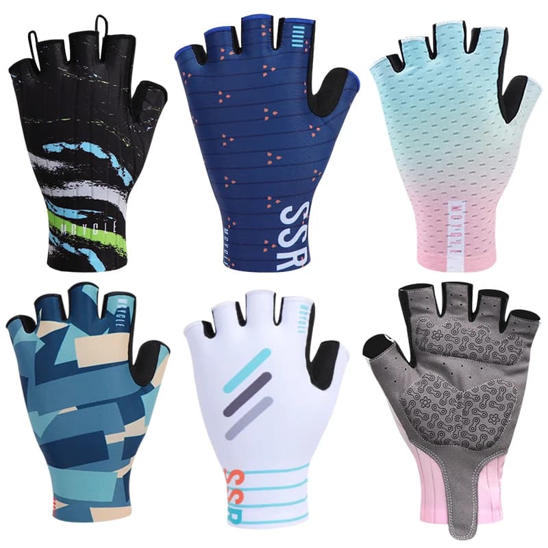 Guanti da ciclismo sportivi Mcycle con mezze dita in gel di cashmere Guanti da moto con mezze dita per uomo Guanti da bici da montagna