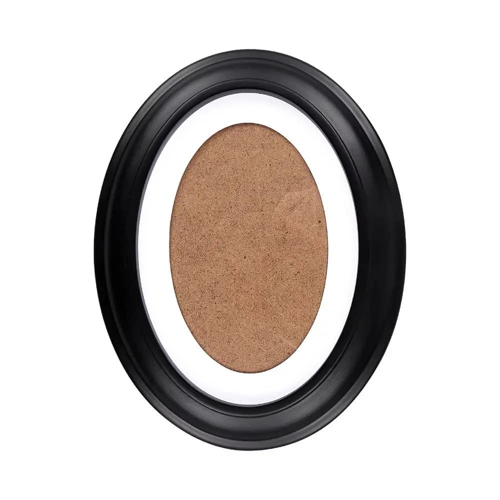 Solid Wood Oval Picture Frame 7/12 Inch Classic Design Wood Picture Frame Oval Shape Wall Mounted Wall-mounted Picture Frames