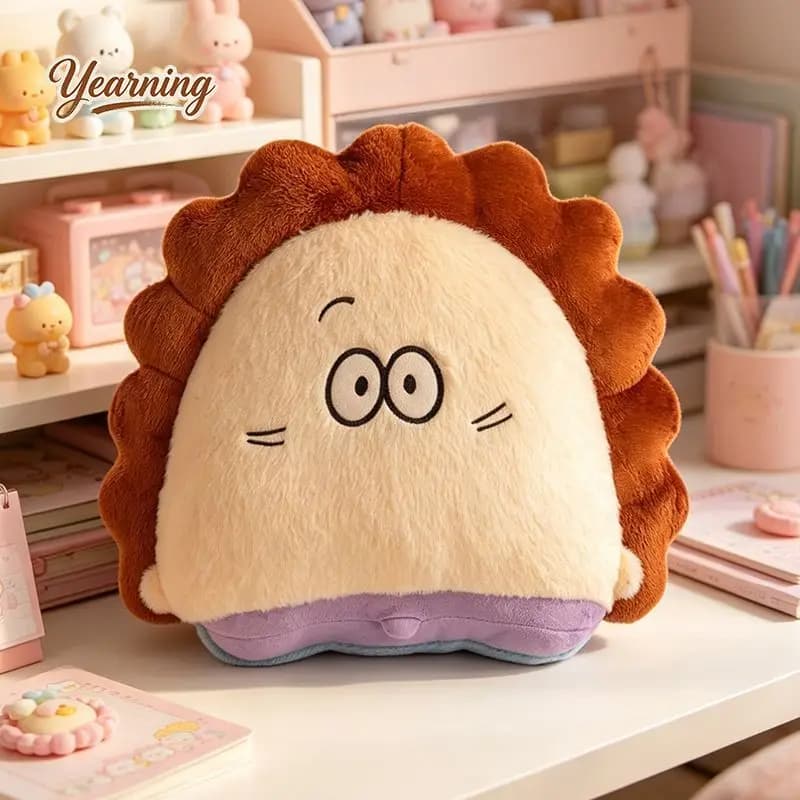 Cuscino di supporto lombare Cute Hua Shi Nai – Morbido cuscino per la schiena per sedia da ufficio, supporto lombare per sedile auto, cuscino in peluche per divano e decorazioni per la casa