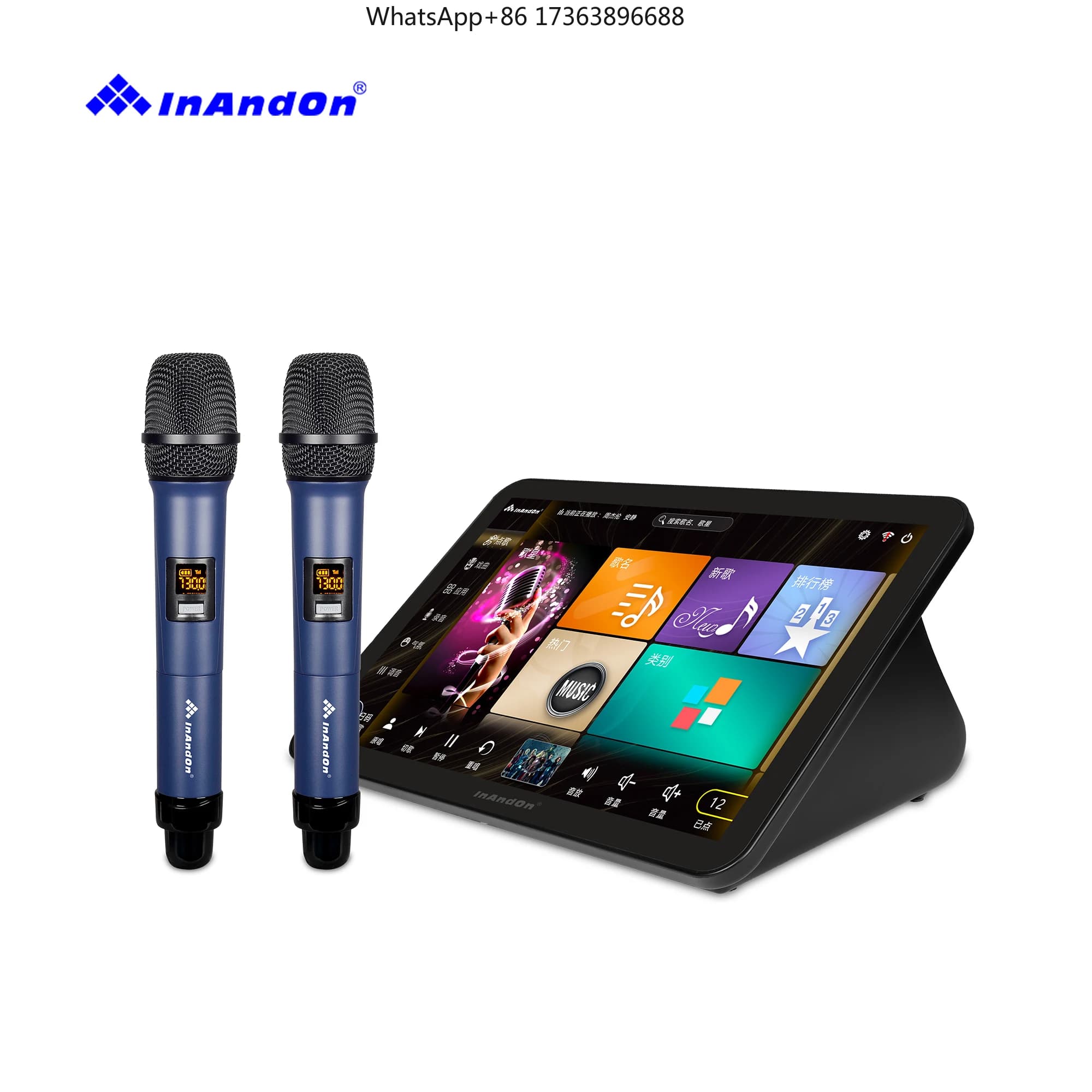 Sistema Karaoke Premium Durevole 15.6 5in1 1T Nuovo Design Touch Screen Lettore Karaoke con Schermo per Selezione Canzoni da Smartphone