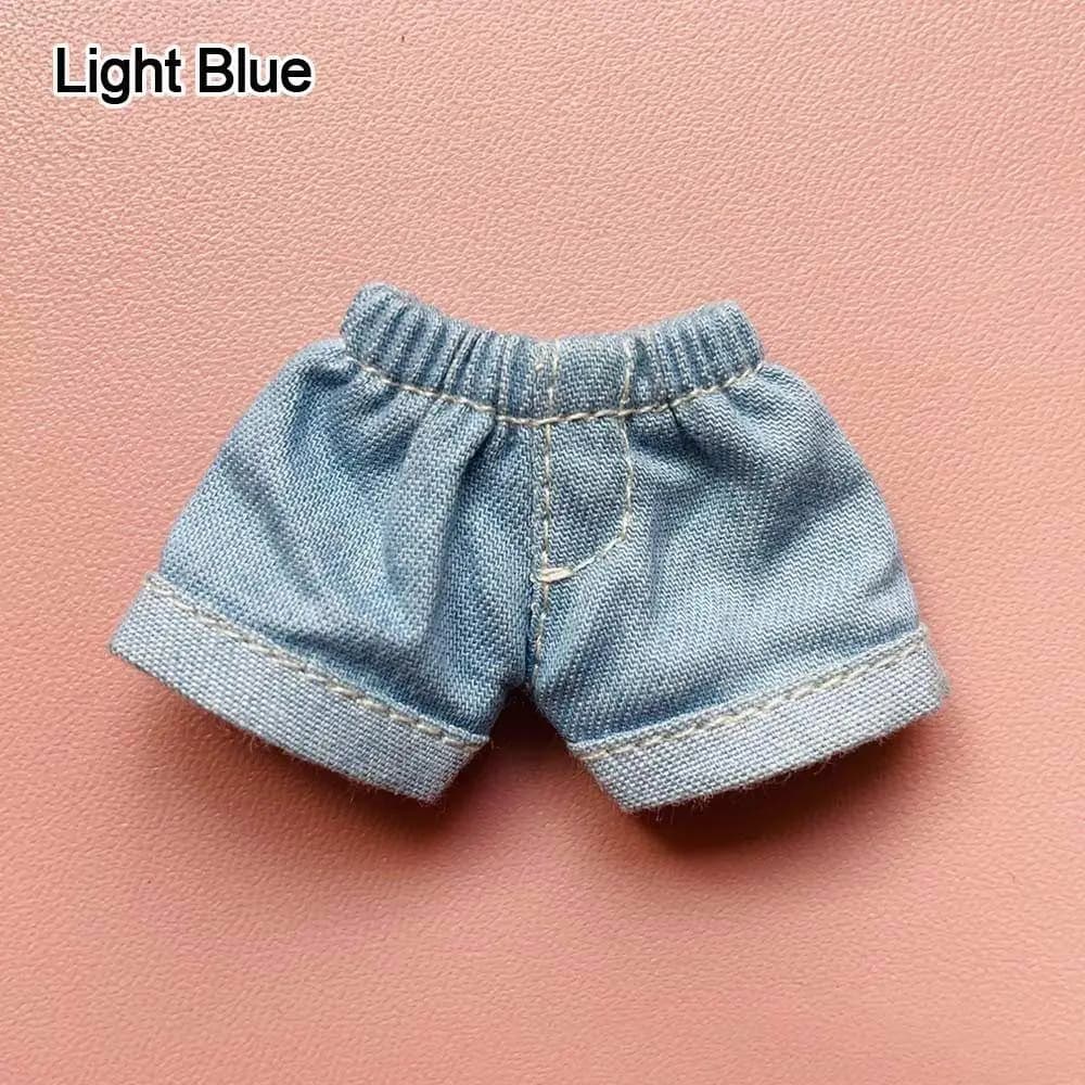 High Quality For 1/11OB11 Dolls Accessories Jeans Shorts Clothes Dolls Wear Shorts Handmade Shorts