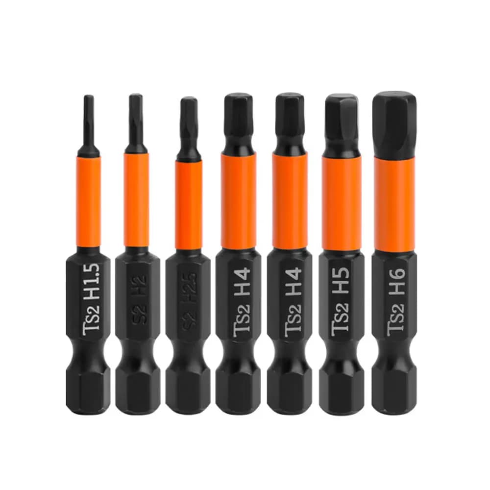 Punta per cacciavite in acciaio legato da 50mm punta per trapano a testa esagonale da 1/4 pollici punte per cacciavite Torx magnetiche T10/T15/T20/T25 // T30/T40