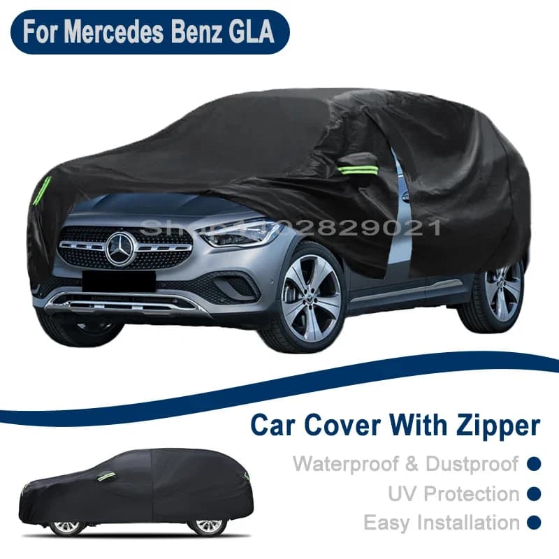 Copertura Completa per Auto da Esterno per Benz GLA 200 220 250 X156 45 - Design con Cerniera Laterale, Impermeabile Antipolvere Protezione Solare