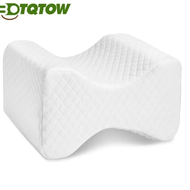 Cuscino per Ginocchia per Chi Dorme di Lato - 100% Memory Foam a Cuneo Sagomato - Cuscini per Gambe - Cuscino Distanziatore per Allineamento della Colonna Vertebrale, Dolore alla Schiena