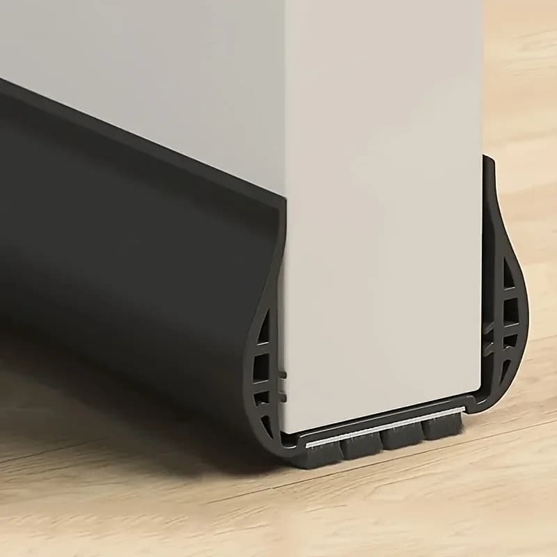 1PC autoadesivo porta inferiore striscia di tenuta camera da letto PVC canalizzazione insonorizzata esclusore prevenzione bocchetta guarnizione porta di casa