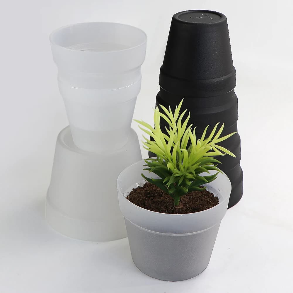 3 pcs PP Plastic Reusable Hydroponic Vase of Flowers Plants Plants Planter Container Seme Tray of Starting Garden Interior Table Bonsai