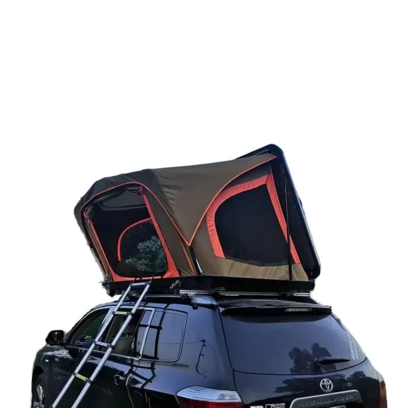 2-3 Person Aluminum Hardtop Hardshell Rooftop Tents Hard Shell RTT Wedge Roof Top Tent for Outdoor Camping