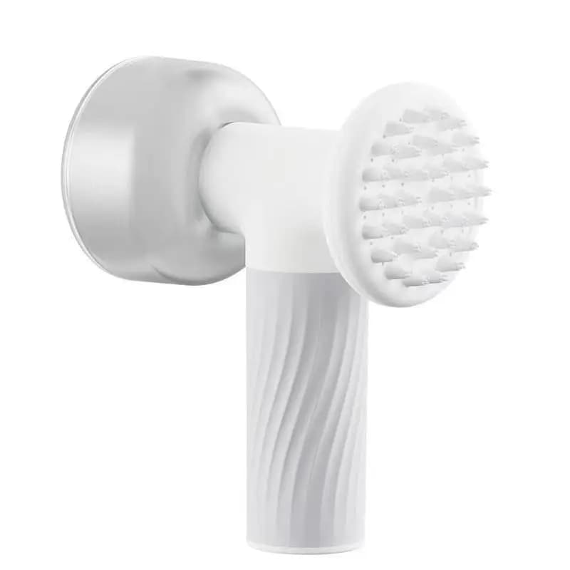 Spazzola da bagno per cani con dispenser di sapone Spazzola per massaggio morbido schiumogeno automatico Spazzola per shampoo per cani per bagno Doccia Massaggio Lavaggio