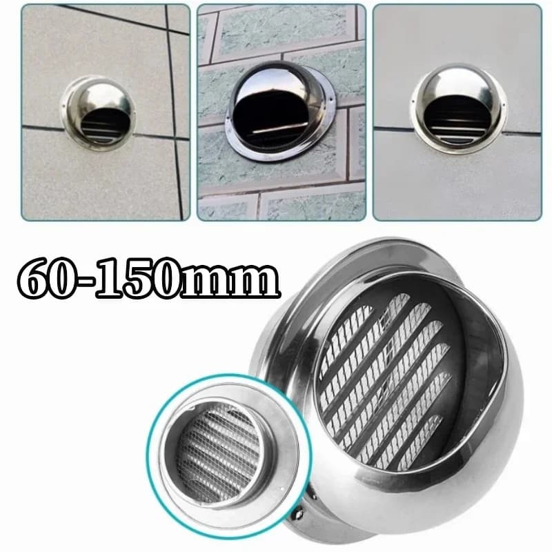 Stainless Steel Wall Ceiling Ventilation Exhaust Grid Cover Waterproof Outlet Air Grips for Home Hardware