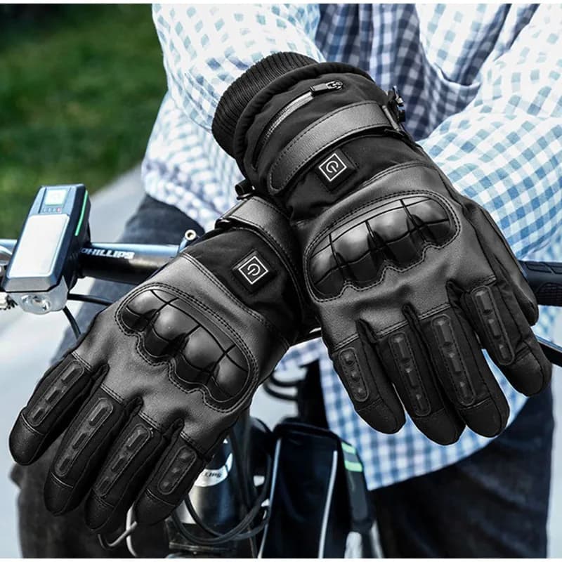 Nuovi Guanti Riscaldati Invernali per Motociclisti Uomo e Donna Touchscreen Ricaricabili Autoriscaldanti per Sci Escursionismo Scaldamani