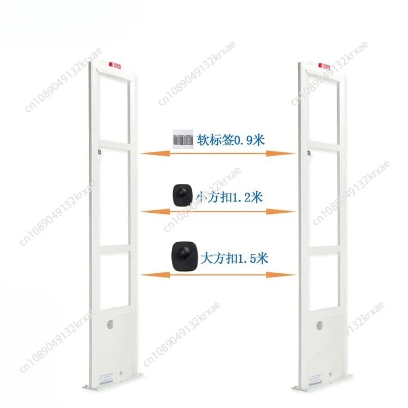 Antenna RF in Lega di Alluminio Bianco Avorio per Controllo Accessi Antifurto per Negozi di Abbigliamento e Supermercati