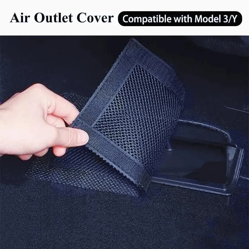 For Tesla Model 3 Model Y Juniper Air socket Cover under the seat Dust Mesh Dust Exit protection Interior Car accessories