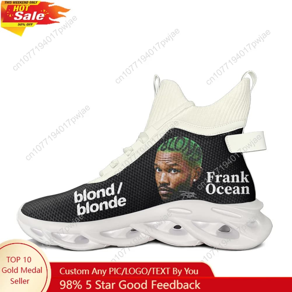 F-Frank O-Ocean Hip hop Rock Singer High Top Flats Sneakers Uomo Donna Trekking Sneakers Viaggi Scarpe da alpinismo Scarpe da corsa