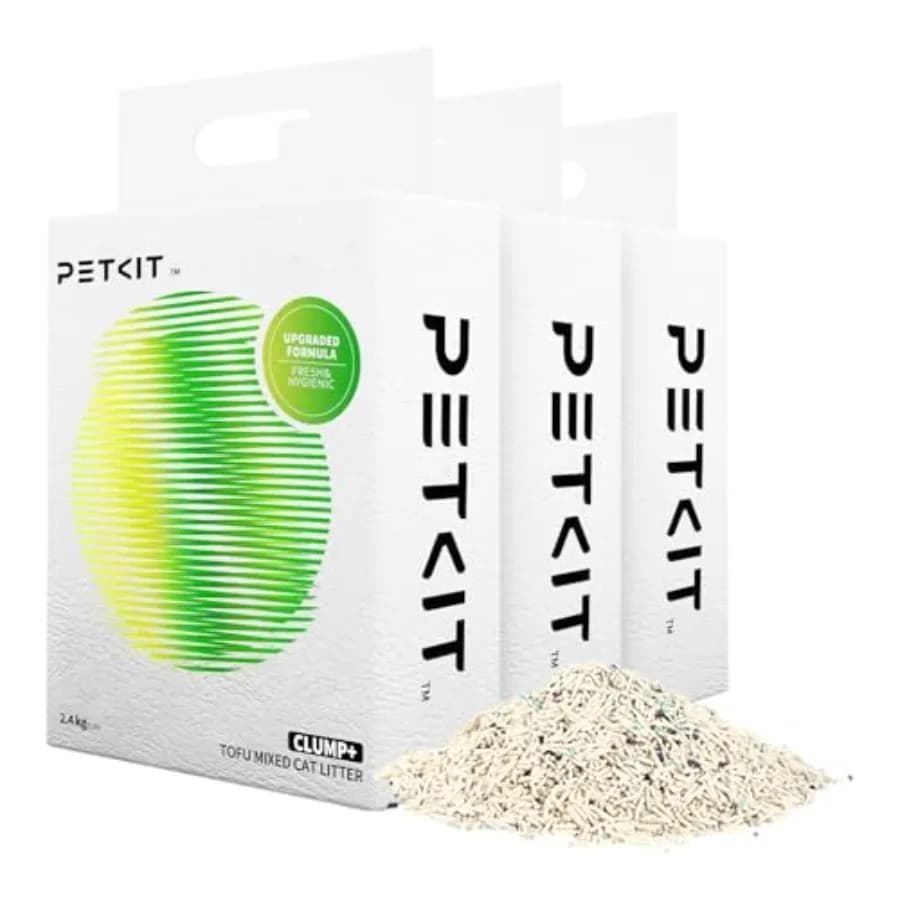 Lettiera per Gatti Agglomerante Migliorata Clump+ con Tofu, Smaltibile nel WC, Ultra Assorbente, ad Asciugatura Rapida, 100% Ingredienti Naturali, Senza Polvere