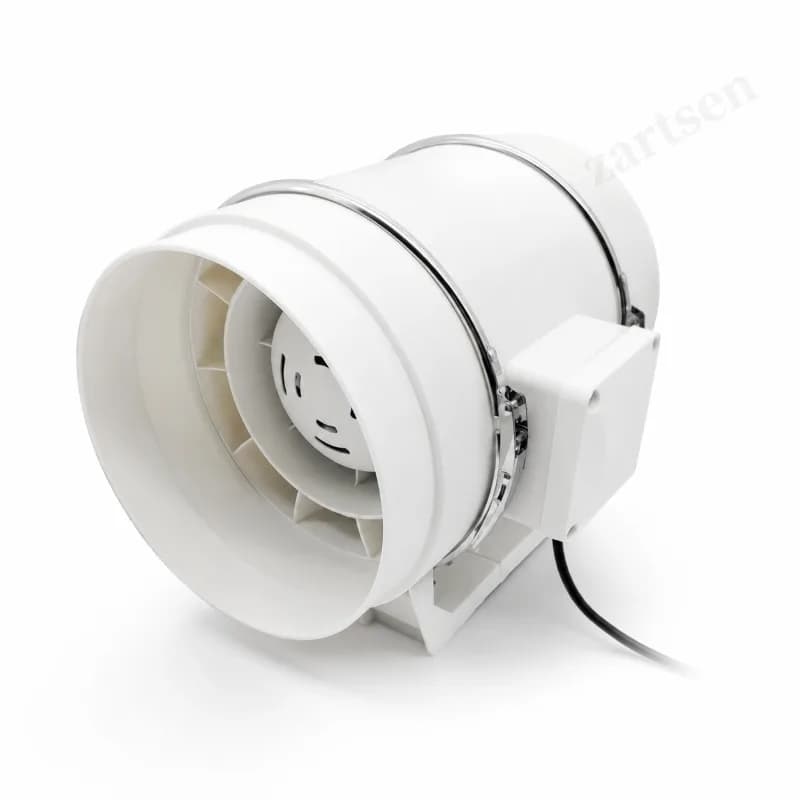 8inch Powerful Exhaust Fan Silent Inline Pipe Duct Fan Extractor Blower Ventilation Air Purifier Kitchen Toilet Wall Booster