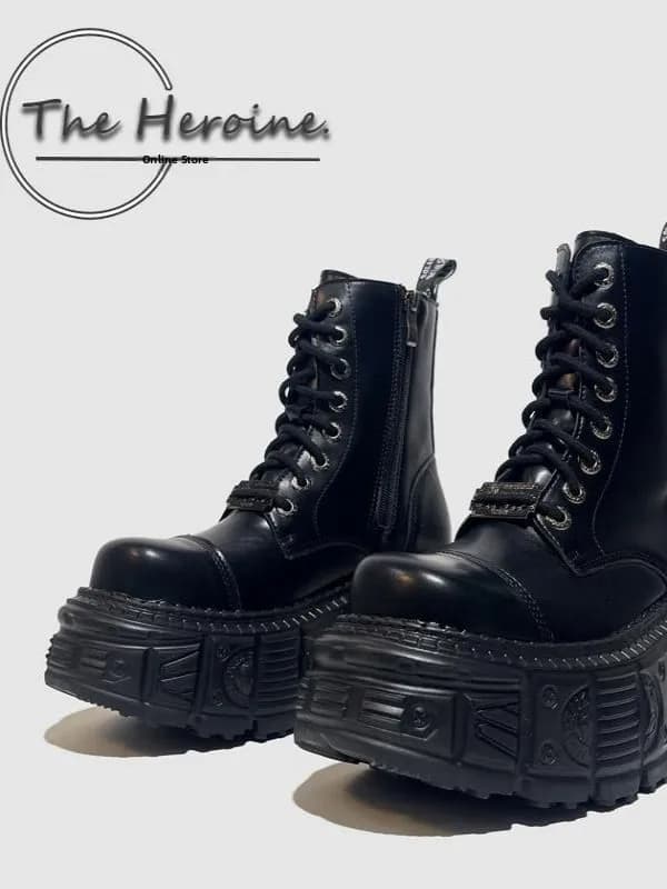 Unisex Lightweight Short Boots High Thick Bottom 9cm Punk Style Cosplay Convention Friendly Men's And Women's Boots