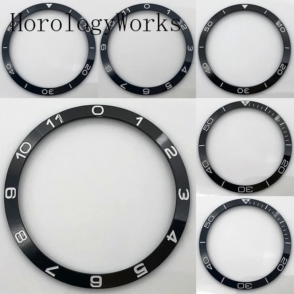 Parti dell'orologio con lunetta in ceramica da 39 mm adatte per orologi meccanici automatici da 41 mm Nero Blu Verde