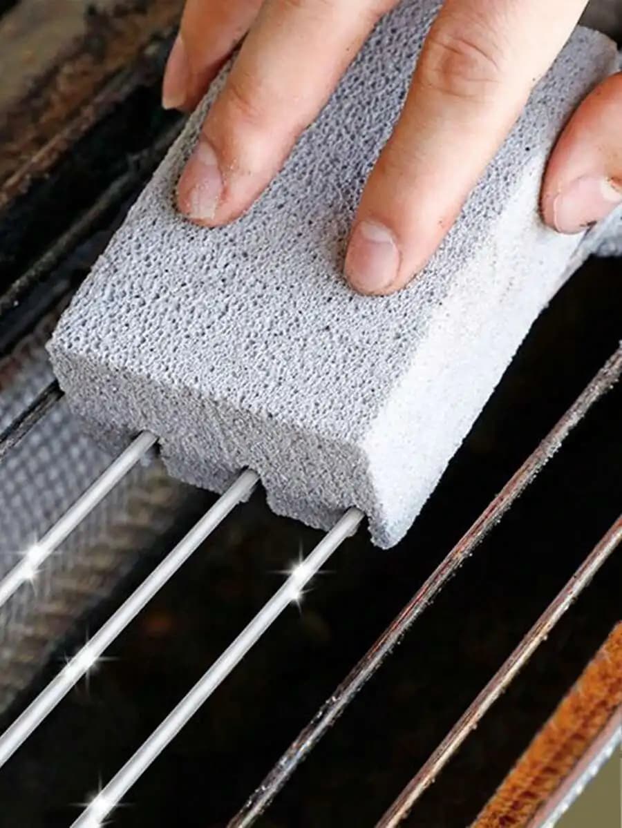1 pezzo di mattoncino per la pulizia del forno del barbecue, adatto per stufe, lavelli, stoviglie, padelle, pulizia della griglia del barbecue, cucina