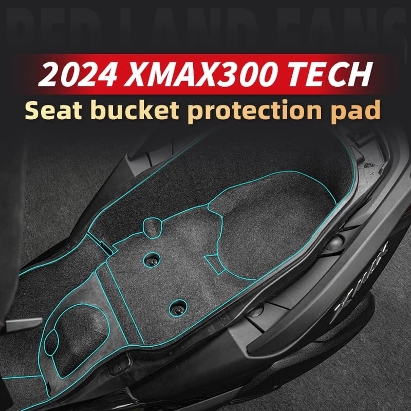 Utilizzato per YAMAHA XMAX300 2024 anni prima della scatola di immagazzinaggio del motociclo fodera coperchio del serbatoio del bagaglio sedile secchio pad protezione bici