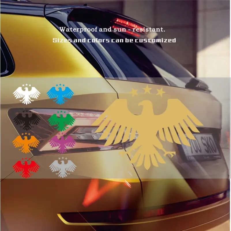 Syrian National New Emblem Vinyl Decal — Waterproof Auto Decor Sticker for Truck Bumpers and Rear Windows